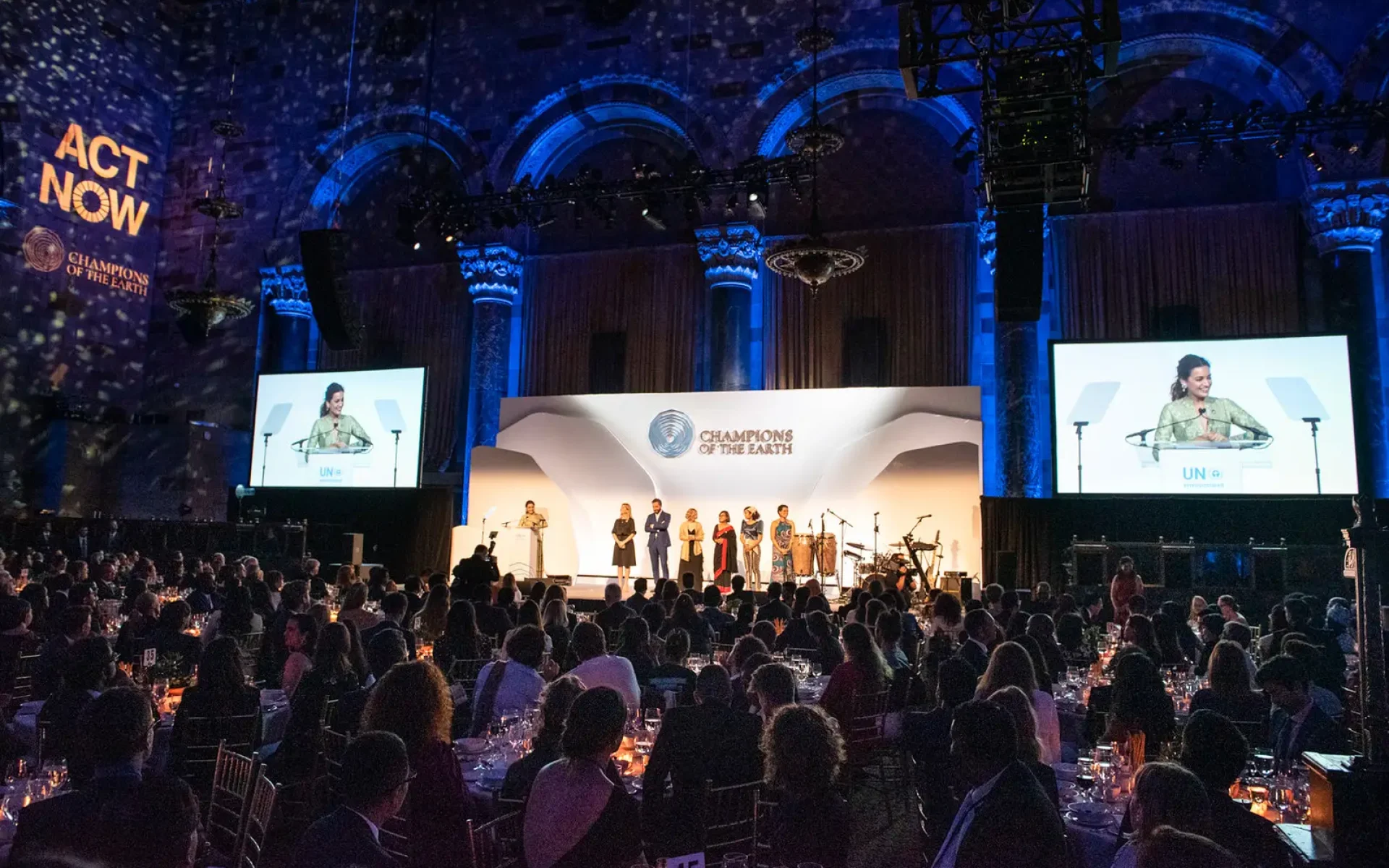 The Champions of the Earth ceremony in New York